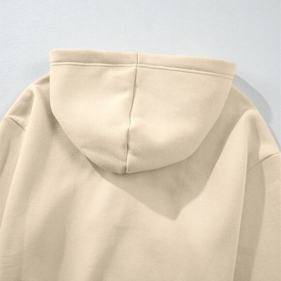 Parchment Solid Color Hoodie and High Waist Pants Two Piece Activewear - Picture 8 of 12